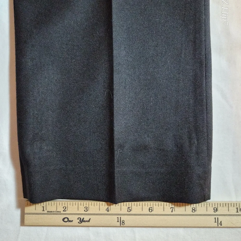Talbots Windsor Italian Flannel Black Trousers Size 14P Petites - Picture 10 of 10